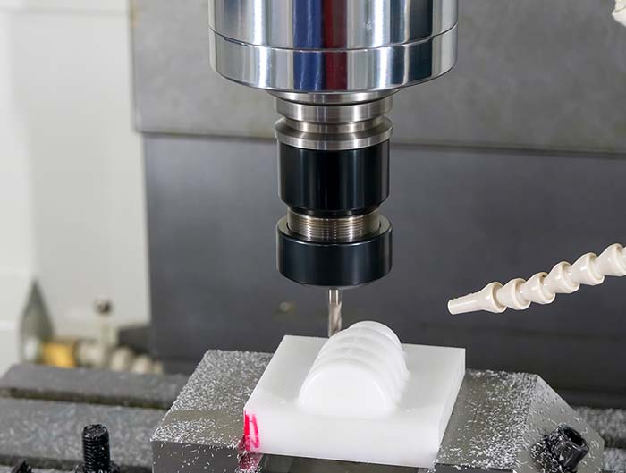 The,Cnc,Milling,Machine,Cutting,The,Resin,Parts,For,Food